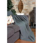 Mikrofiber Şönil Fitilli Minimalist Tekli Koltuk Örtüsü - 110x175 cm,2 Adet Çift Taraflı, Kaymaz, Terletmez Gri