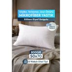 Mikrofiber Yastık Silikon Elyaf 800Gr Otel Tipi Silikon Elyaf Dolgulu Ortopedik