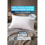 Mikrofiber Yastık Silikon Elyaf Otel Tipi 1000Gr Silikon Elyaf Dolgulu Destek 50X70