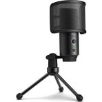 Mikrofon Pc Kondansatör, Tip A/c USB Mikrofon Mac Ps4 Ps5 Için, Standlı Mikrofon, Pop Filtre, Sessize Alma Düğmesi, Kulaklık Bağlantısı