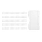 Mikroskop Slide Kutusu - Plastik Slayt Saklama Kabı 1 Yuvalı - Lam Taşıma Standı Tray - EnxBoy : 4x8cm - 100 Adet Toptan Set