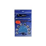 Mikrotex (4 Adet) Mikrofiber Cam Bezi Mavi 40 X 50 Cm