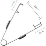 Mikroturcu Oftalmik Spekulum Tel Göz Açıcı Eğri 26MM Açıklık 9-11MM Oftalmolojik Cerrahi Eğitim Materyali