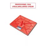 Mikudesign Dekor 076 Sıvacı Küreği | 36X44 Cm, Hafif Ve Dayanıklı Plastik Gövde, Ergonomik Sap