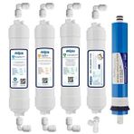 Mil Kapalı Kasa Su Arıtma Cihazı 5li Filtresi 80 Gpd Aquaflo Membranlı Set (kk-5-set-a)