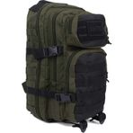 Mil-Tec Ranger Assault Pack - Sağlam Dayanıklı Hafif Çok Yönlü Taktik Açık Hava Kamp Yürüyüş Sırt Çantası Ayarlanabilir Yastıklı Omuz Askıları ve MOLLE Halkaları, Yeşil/Siyah, 20L