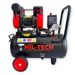Mil-Tech 24 Litre Ultra Sessiz Yağsız Süper Hızlı Hava Kompresörü