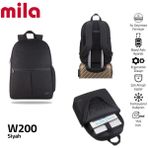 Mila Classone 15,6 Inch W200- Mila Serisi Macbook, Laptop , Notebook Sırt Çantası - Siyah