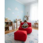 Mila Kids Puff Koltuk & Oyun Koltuğu & Çocuk Koltuğu - Kırmızı