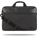 Mila ML-T404 Empoli Serisi 15.6" Su Geçirmez Kumaş ,laptop ,notebook Taşıma Çantası -Gri - Siyah