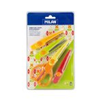 Milan 14930904 Zigzag Kesimli Çocuk Makası + 3 Kalıp