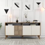 Milan 160Cm Konsol - Ceviz / Krem