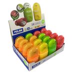 Milan 4705116 Capsule Fluo 16 Adet Kalemtıraş/Silgi