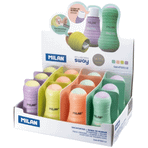 Milan 4723112 12'li Sway Pastel Renk Kalemtraş Silgi