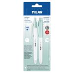 Milan BWM10447IBG P1 Mavi Antibakteriyel Tükenmez + PL1 0.7 mm Versatil Kalem