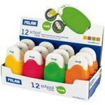Milan CMMS1012 Koruma Hazneli 12 Adet Sentetik Silgi