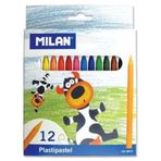 Milan Plastipastel 12'li Pastel Boya Kalemi