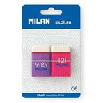 Milan Soft Sentetik Kauçuk Flexible Blister Silgi 2'li