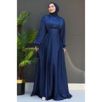 Milanda Tesettür Abiye Lacivert - 44