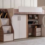 Milano Çift Kişilik Modern Ranza, Dolaplı Masalı