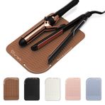 Milaya Beauty Isıya Dayanıklı Mat - Saç maşası tutucu - Düzleştirici ped - Düz Demir Tutucu - Saç Aletleri için Silikon Mat - Sıcak Alet Mat - Sıcak Demir Kılıf - Makyaj Mat - Kadınlar için Makyaj Aksesuarları
