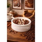 Mile Concept Beton Tabakta Kahve Kokulu Ahşap Fitilli Mumluk | El Yapımı Dekoratif Mum 200GR