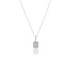 Milet Kuyumculuk 0.20 CT Baget Pırlanta Kolye