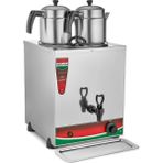 Miletto 30 Model Elektrikli 2 Demlikli Çay Kazanı 15 lt (Demlikler Dahil) - MEJ12