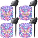 Miletus Güneş Enerjili Bahçe Aydınlatma 10+2m Rgb (Renkli ) 4lü Paket Dış Mekan Güneş Enerjili Lamba
