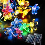 Miletus Güneş Enerjili LED Bahçe Aydınlatması 5m Renkli Kiraz(Rgb) Solar LED Lamba Güneş Enerjili LED Lamba