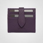 Milian's Zenka Hakiki Deri Kartlık Cüzdan - Mor