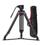 miliboo mtt609 a 168,9 cm taşınabilir alüminyum tripod, 360 derece küre başlı, 1/10,2 cm hızlı değiştirme plakası, DSLR fotoğraf makinesi/Vdeo için, toka ve zemin üzerinde tasarım daha fazla sağlamlık için.