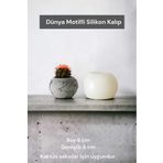 Milinza Saksı Kalıbı, Silikon Kalıp, Beton Harcı, Taş Tozu , Alçı Döküm Kalıbı (1 Adet)
