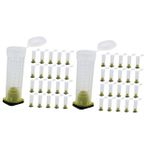 Milisten 2 Set Kraliçe Arı Koruyucu Kapak Bal Arısı Kafesi Plastik Arı Bakıcısı Arı Aksesuarları Arı Kalkanı Arıcılık Plastik Kafes Plastik Arıcı Arı Kafesleri Arı Malzemeleri 40 Adet*2