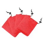 Milisten 4 Adet açık saklama çantası püskül yüzük dış mekan aksesuarları kum masa süsleme mini araçlar hazine çantası Parti İpli Çantaları Tercih Eder Çanta paketi polyester kırmızı