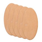Milisten 40 Oval Ahşap Döşeme Masa Üstü Vantilatör Diy Ahşap Süsler Ahşap Oval Diskler Ahşap Kesme Ahşap Asılı Dekorlar Boyamak Için Ahşap Şekiller Noel Çocuk Odun Tahta Tabak