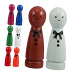 Milisten 8 Adet Çocukların Eğitim Ahşap Bebeği Küçük Bebekler çocuklar için oyuncak insan figürleri çocuk oyuncak DIY boyama oyuncak boyamak için ahşap figürler küçük tahta bebekler
