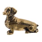 Milisten Dachshund Süsleri Dachshund Figürleri Dachshund Koleksiyonluk Figür Dachshund Yüzük Tutucu Dachshund Dekoru Ev Dekoru Köpek Heykeli Dachshund Süs Altın Pirinç