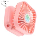 Milisten Mini Pilli Fan El Fanı USB Fanlar Taşınabilir Küçük El Fanı Şarjlı Fanlar USB Masa Fanı Küçük Yaz Fanı Taşınabilir Katlanabilir Fan Taşınabilir Fan Masası Pembe Makyaj Özledim
