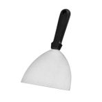Milisten pizza pişirici spatulası ızgara spatulası ızgara tavası çekpas paslanmaz çelik kazıyıcı küreği transferi Teppanyaki kızartma tavası sunucu kaldırmak