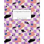 Military Army Navy Marines Air force Composition Notebook: Tanks, Helicopter, Jet, Soldier, American flag Wide-Ruled Lined Paper Journal, 110 Pages, for Kids, Teens and Adults