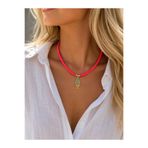 Miliva Neon Pembe Balıklı Fimo Kolye