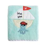 Milk Moo Soft Cuddles Bebek Battaniye Denizci Ahtapot (Turkuaz)