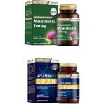 Milk Thistle 60 Tablet + Vitamin Max (C ,d, Zinc) 60 Tablet