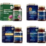 Milk Thistle 60 Tablet +Vitamin Max(C,d,zinc)+ B Vitamin Complex +Magnezyum