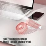 Milky Ada Toys Mini Fan Su Buharlı Boyun Askılı 4 Kademeli Soğutucu Mini Vantilatör - Pembe