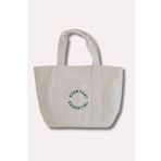 Milky Way Design % 100 Pamuk Kanvas " Everyday Essential " Shopper Işlemeli Bölmeli Bez Çanta / Tote Bag