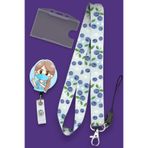 MİLLENEX Mavi Yemiş Blueberry Boyun Askı İpi 3 Lü Set Boyun İpi Yoyo Şeffaf Yaka Yatay Kartlık-B348-Y019