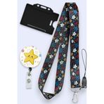 MİLLENEX Renkli Yıldızlar Yaka Kartı Boyun Askı İpi 3 lü Set Boyun İpi Yoyo Yaka Yatay Kartlık-B193-Y099