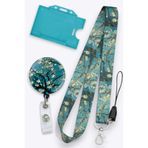 MİLLENEX Van Gogh Badem Ağacı Yaka Kartı Boyun Askı İpi Boyun Askısı 3 lü Set Yoyo Yaka Kartlık-B115-Y005